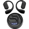 OTRBCOY True Open Ear Cuffie, auricolari sportivi con ganci, auricolari a conduzione d'aria, display digitale, 30 ore di riproduzione, chiamate chiare, auricolari wireless leggeri, resistenti al