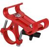 Generic Supporto per Telefono da Bicicletta Stabile Senza Blocco Supporto per Telefono in Lega di Alluminio per la Navigazione (rosso)