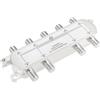 The Lord of the Tools 1 Pz. Splitter Per Cavo Coassiale Digitale A 8 Vie 5-2400 MHz Compatibile Con RG6. Distribuisce Segnali TV Via Cavo Satellitare Internet A Più Dispositivi.