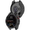KUTEWEU Custodia per Garmin Fenix 7S/Fenix 6S/Fenix 5S, TPU Clear Protettivo Case Skins Copertura Resistente Shell, Watch Cover per Garmin Fenix 7S Solar/ 6S Pro/Fenix 5S Plus (2 Pezzi Nero)
