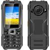 YUEHISY Big Key Cell Telephone, Schermo Cellulare Sbloccato GSM da 2,4 Pollici GSM con Dual SIM MP3 MP4 Player FM Radio Flashlight, per gli Anziani (Spina europea)