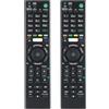 Yunir KDL-43W808C Telecomando di Ricambio TV 2 Pezzi per RMTTX100 KD-43X8301C KD-43X8305C KD-43X8307C KD-43X8308C KD-43X8309C KD-49X8301C KD-49X8305C KD-49X830C