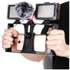 Tosuny Smartphone Video Cage Rig, Case di Vlogging Cinematografico, Supporto per Appunti Allo Stabilizzatore Video per Telefono con Scarpa Fredda e 1/4, per IOS e Android
