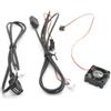 CTAB For Android Multimedia Navigazione Radio Lettore Unità Principale Radiatore Auto 4 6 Pin Spina Doppio Cavo di Ricarica USB Adattatore Ventola di Raffreddamento(4 6 Pin 2 USB Fan)