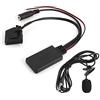 PUSOKEI Adattatore, adattatore per cavo AUX Bluetooth a 18 pin, trasmettitore FM Bluetooth per auto, configurazione dell'accoppiamento automatico entro minuto per Comand 2.0 W211 W208