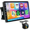 DAEFAG Autoradio Android 14 per Jeep Wrangler 2007-2018 con CarPlay wireless/Android Auto Touch Screen da 10 pollici Radio Bluetooth 5.0 Navigazione GPS WiFi DSP Controllo del Volant + Telecamera Posteriore(