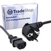 Trade-Shop Cavo di alimentazione di alta qualità IEC-C13 spina per dispositivi a freddo 1,2 m per Samsung LE37R83BX/XEC TV, Dell P1913, U2711, E1909WDD Monitor, Brother MFC, TV