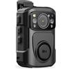 Fangxuee Body Cam B4K5 4K IP68 GPS BodyCam 128GB 2160P Video Registrazione della Polizia Visione Night Vision Caricamento Mini Body Camera