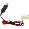 Generisch AA Battery Eliminators | 5V to 3V Battery Converter 1m | Replace Adapter USB Supply Cable Replace AA/Batteries for LED Lights, Small Fans, Game Console