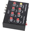 Acouto Equalizzatore a 7 Bande Ingresso Uscita Regolazione dei Bassi Alti da 12 DB Equalizzatore Digitale a Doppio Canale Liscio da Riporre, Piccolo e Pratico da trasportare.