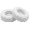 vhbw cuscinetti auricolari di ricambio compatibile con Beats Monster by Dr. Dre Mixr cuffie, headset, poliuretano/gommapiuma bianco