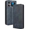 RonRun Cover Cubot A20, Custodia a Libro con Supporto Stand e Slot Porta Carte Case a Portafoglio Magnetica in Pelle PU Adatto per Cubot A20, blu