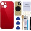 Perzework Sostituzione posteriore posteriore OEM per iPhone 13 mini 5.4 pollici (rosso) con kit di riparazione