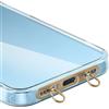 Qsvbeeqj Clip per cordino per telefono Caratteristiche Le toppe per cordino a doppio gancio offrono un uso multifunzione e migliorano la sicurezza per il cordino del telefono in metallo