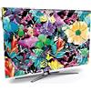 CYMKYQ Copertura per TV da esterno, scatola impermeabile per TV esterna con fiori freschi stampati HD e copertura impermeabile, di grandi dimensioni da 21 a 70 lnches (colore: A, dimensioni: 50 pollici)