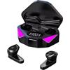 Generico Auricolari Wireless da Gaminģ - Cuffie Wireless a Bassa Latenza | Cuffiette In-Ear con Display Batteria a LED | Design E-sport con Modalità Luce, per Corsa e Sport, Musica Stereo HiFi e Chiamate
