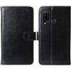 Mengtu Stand Custodia in PU Pelle TPU Silicone Case per Doogee N20 PRO 6.3 Premium Portafoglio Cover Caso Copertina Custodia Guscio Protettiva Anti Urto e Graffi (Nero)