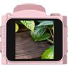 Annadue Mini Videocamera, Videocamera Portachiavi 4K da 64 MP con Schermo da 1,54 Pollici, 19 Filtri retrò, Grandangolo da 78° e Luce LED, Registratore da Viaggio Ultraportatile per (PINK)