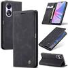 SLWYF Cover Compatible con Oppo A78 5G/A58X 5G/A58 5G/A1X 5G, Retro Flip Caso in PU Pelle Premium Portafoglio Custodia Resistente Protezione Chiusura Magnetica Case per Oppo A58 5G/A1X 5G - Nero