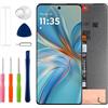 Duotipa Display LCD da 6,78, compatibile con Motorola Moto G75 XT2437-2, display LCD touchscreen, montaggio con kit di strumenti di riparazione, nero