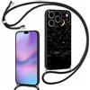 Foonary Cover con Cordino per iPhone 17 Pro max 6,9, Custodia con Laccio Collana Tracolla Aesthetic Disegni Morbido Antiurto TPU Necklace Regolabile Protettiva Corda Case per iPhone 17 Pro max, Luna