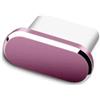 FPC Porta USB-C in metallo e gomma di ricarica antipolvere tappo spina USB tipo C, compatibile con Samsung Galaxy S25 | S24 | S23 | S22 | S21 | S20 (rosa)