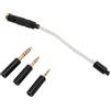 Jectse Cavo Adattatore per Cuffie da 4,4 Mm Femmina a 2,5 Mm 3,5 Mm 4,4 Mm Maschio, Adattatore per Cuffie Staccabile Bilanciato Stereo da 4,4 Mm Femmina a Maschio, per Telefoni, Tablet,