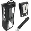 FYIOGXG Custodia per radio a due vie in pelle con anello a D rigido da 3 per Hytera HP700, HP705, HP780, HP785 PN: Hytera BP2403