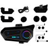 Whnbuij Casco Aurnospedi blueto0th - di interfono wireless, auricolari audio stereo | Altoparlanti audio del casco motociclistico wireless IPX6 per i ciclisti, attrezzatura di comunicazione che cancel