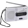 Whychstore Radio FM AM SW a batteria, portatile retrò, tascabile, altoparlante stereo con antenna telescopica per campeggio e passeggiate