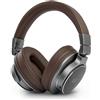 MUSE M-278 BT Cuffie Bluetooth Over Ear, riproduzione wireless fino a 12 ore, pieghevoli, cuffie integrate, grigio/marrone