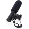 NATEFEMIN Microfono stereo da 3,5 mm DV per Nikon D7000 D300s D5100 D5300 D3300 D3200 accessorio