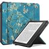 SATURCASE Custodia per Kobo Libra 2, bella custodia in silicone PU Flip Folio pieghevole Transformer Stand Ultra Slim Light Cover protettiva con funzione Auto Sleep/Wake (KN-2)