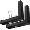YOSADIER Staffa a l Regolabile in Metallo Per Schermo Proiettore, Supporto Da Parete e Soffitto Con Gancio, Set 2 Pezzi, Montaggio Stabile Per Home Cinema, Aula e Teatro