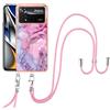 SNCLET Cover con Cordino per Xiaomi Poco X4 Pro 5G Custodia con Collana Staccabile Regolabile Antiurto TPU Edges PC Back Anti Scratch Custodia Marmo Protettiva Case per Poco X4 Pro 5G,Marmo Viola