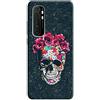 Mixroom - Cover Custodia Back case In TPU Silicone Morbido Per XIAOMI Mi Note 10 Lite Fantasia Teschio Con Cappello Di Rose M589