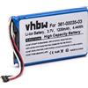 vhbw batteria compatibile con Garmin Nüvi 2455LMT, 2447LT, 2405, 2447, 2405LT, 2447 LMT navigatore GPS (1200mAh, 3,7V, Li-Poly)