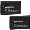 EXTENSILO 2x batteria compatibile con Sony HDR-PJ270E, HDR-PJ405, HDR-PJ410, HDR-MV1, HDR-PJ270, HDR-PJ240 fotocamera (1100mAh, 3,7V, Li-Ion)