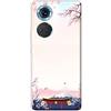 Mixroom - Cover Custodia Back case In TPU Silicone Morbido Per OPPO A78 5G Fantasia Monte Fuji e tempio giapponese N1008