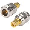 Boobrie, adattatore antenna coassiale RF tipo di cavo coassiale tipo N tipo femmina a maschio SMA (pin) convertitore per antenne radio di diffusione WiFi (confezione da 2)