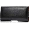 ZORSOME Custodia orizzontale in vera pelle di alta qualità per cellulare 15, 14, 13, 12 Pro Max, fibbia per cintura con clip per Samsung Galaxy S24 S23 S22 S21 S20 Ultra, S22+, S21+, A53 5G,