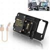 Generico Per R1200GS Supporto di navigazione del telefono cellulare ADV F700 800GS CRF1000L Africa Twin per Moto USB Ricarica 12MM Mount