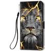 HopMore Cover a Libro per iPhone 12 PRO Max Cover in Pelle con Silicone Morbido Custodie Disegni Custodia Pelle Antiurto Accessori Portafoglio Leather Wallet Case - Leone