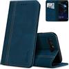 AKABEILA Custodia per Huawei P10 Plus, in pelle PU, con funzione di supporto, chiusura magnetica, cover con porta carte e portafoglio