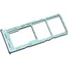 Generico Porta Scheda SIM per Samsung Galaxy M23 5G (SM-M236B/DS), Dual-SIM + Carrello SD, Ricambio Originale, Azzurro