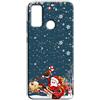 Mixroom - Cover Custodia Back Case In TPU Silicone Morbida Per TCL 30SE Fantasia Babbo Natale E La Renna U867