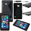 ebestStar - Cover Compatibile con Nokia Lumia 930 Custodia Protezione S-Line Design Silicone Gel TPU Morbida e Sottile + Mini Penna, Nero [Apparecchio: 137 x 71 x 9.8mm, 5.0'']