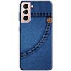 Mixroom - Cover Custodia Back case In TPU Silicone Morbido Per Samsung Galaxy S21 Fe 5G Fantasia Fantasia Jeans M719