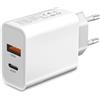 WSPLO Caricatore USB C, 45 W Presa USB veloce per iPhone 16 15 14 13 12 11 Plus Pro Max Samsung Caricabatterie Rapido 4-Port Multiple Charge us b con PD e QC3.0 Tipo C AC Parete Alimentatore Adattatore