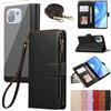 Asuwish Custodia per Xiaomi Mi 11 Lite 4G/5G NE con nastro pellicola protettiva per carte di credito, pieghevole, in pelle, supporto Mi11Lite M11 11Lite, colore nero
